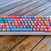 multicolor-frontal Keycaps ISO ES / ANSI - Multicolor Pastel "Dream" (XDA - PBT)