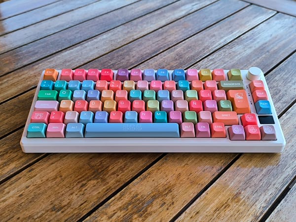 multicolor-frontal Keycaps ISO ES / ANSI - Multicolor Pastel "Dream" (XDA - PBT)