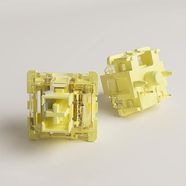 V3-Cream-Yellow-Pro-4 Switches Akko V3 Creamy Yellow Pro - Lineal, 45 uds (Hot-Swap)